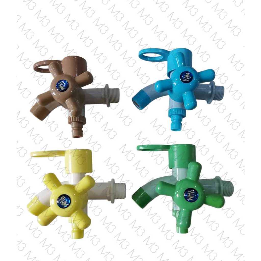 KRAN CABANG DUA / KRAN CABANG PVC / KERAN DOUBLE / KRAN SHOWER PVC