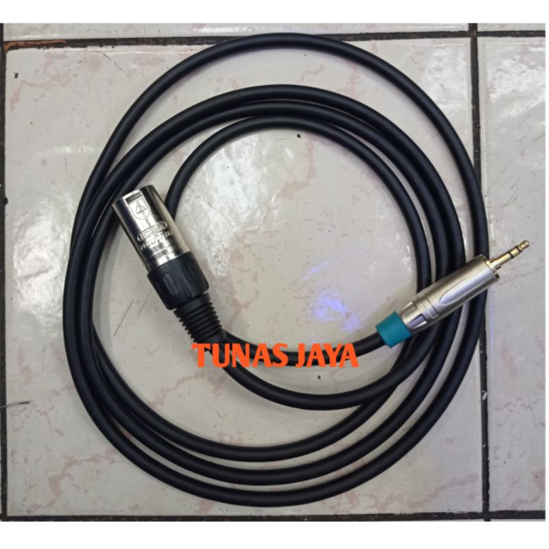 KABEL XLR MALE TO 3.5MM KABEL CANON COWOK KE 3.5MM KABEL HP / LAPTOP KE SPEAKER AKTIF