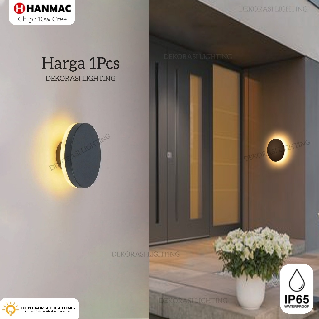 Lampu dinding taman led 10w bulan waterproof outdoor wall lamp