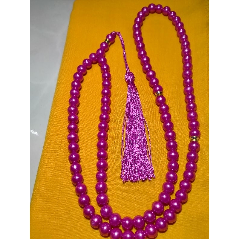 Tasbih mutiara premium cantik mewah 99 butir manual bukan tasbih digital