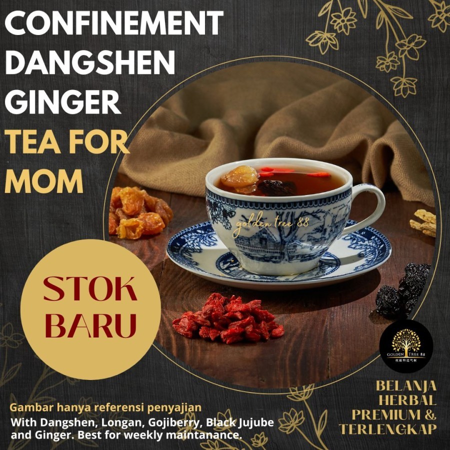 

Premium Nourishing Dangshen Tea For Confinement Post Partum Fresh Original