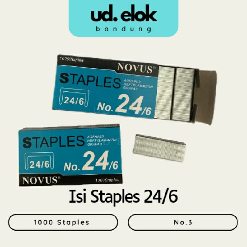 

Isi Staples 24/6 - No. 3