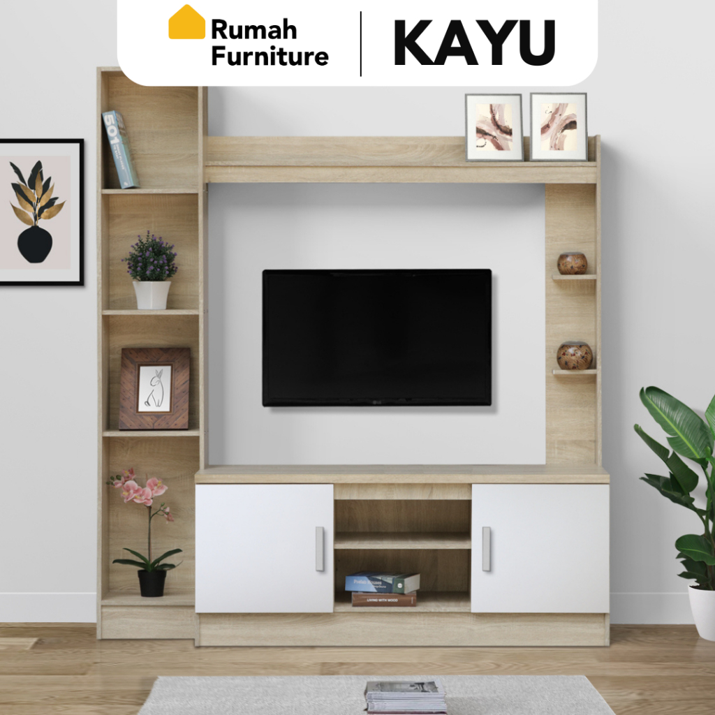 FLORIDA Rak TV Meja TV Pajangan Lemari Buffet Kayu Modern Minimalis