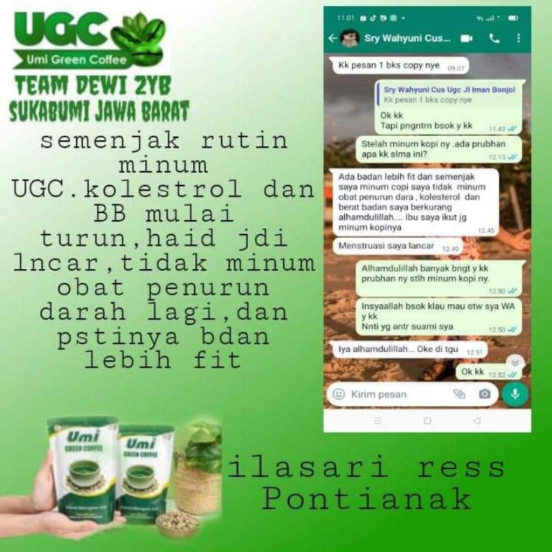 Umi Green Coffee Original 250 gram BPOM