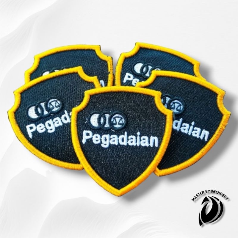 BORDIR LOGO TIMBUL 3D PEGADAIAN