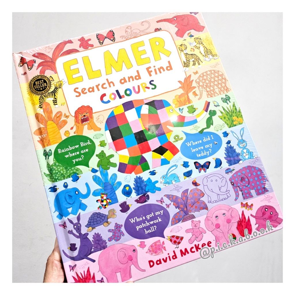 (Ready) Elmer Search anf Find Colours Book