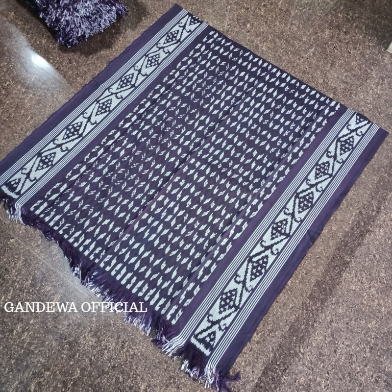 Kain Tenun Blanket Tradisional Kain Tenun ATBM Warna Ungu || Niya Store