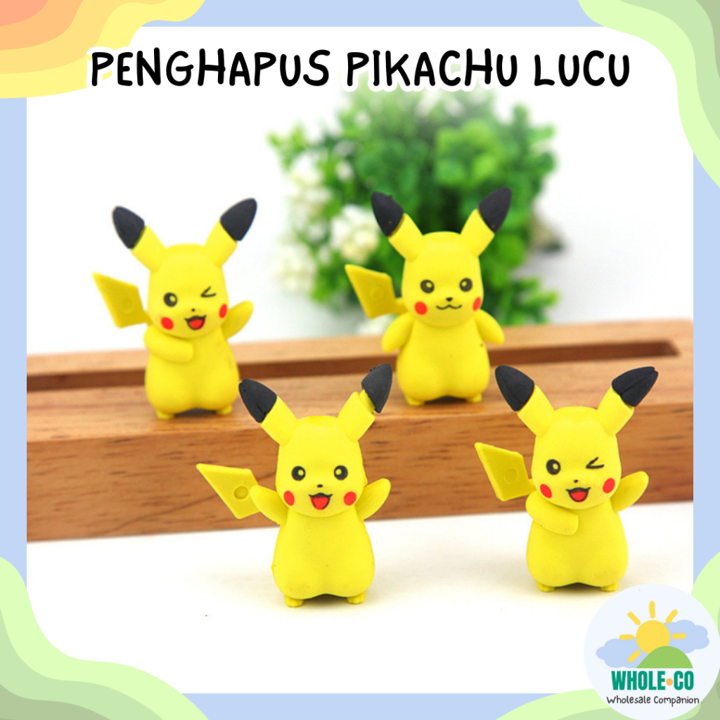 

Penghapus Pikachu Stand Premium Poke Ball Satuan Lucu Unik Imut Termurah Grosir COD