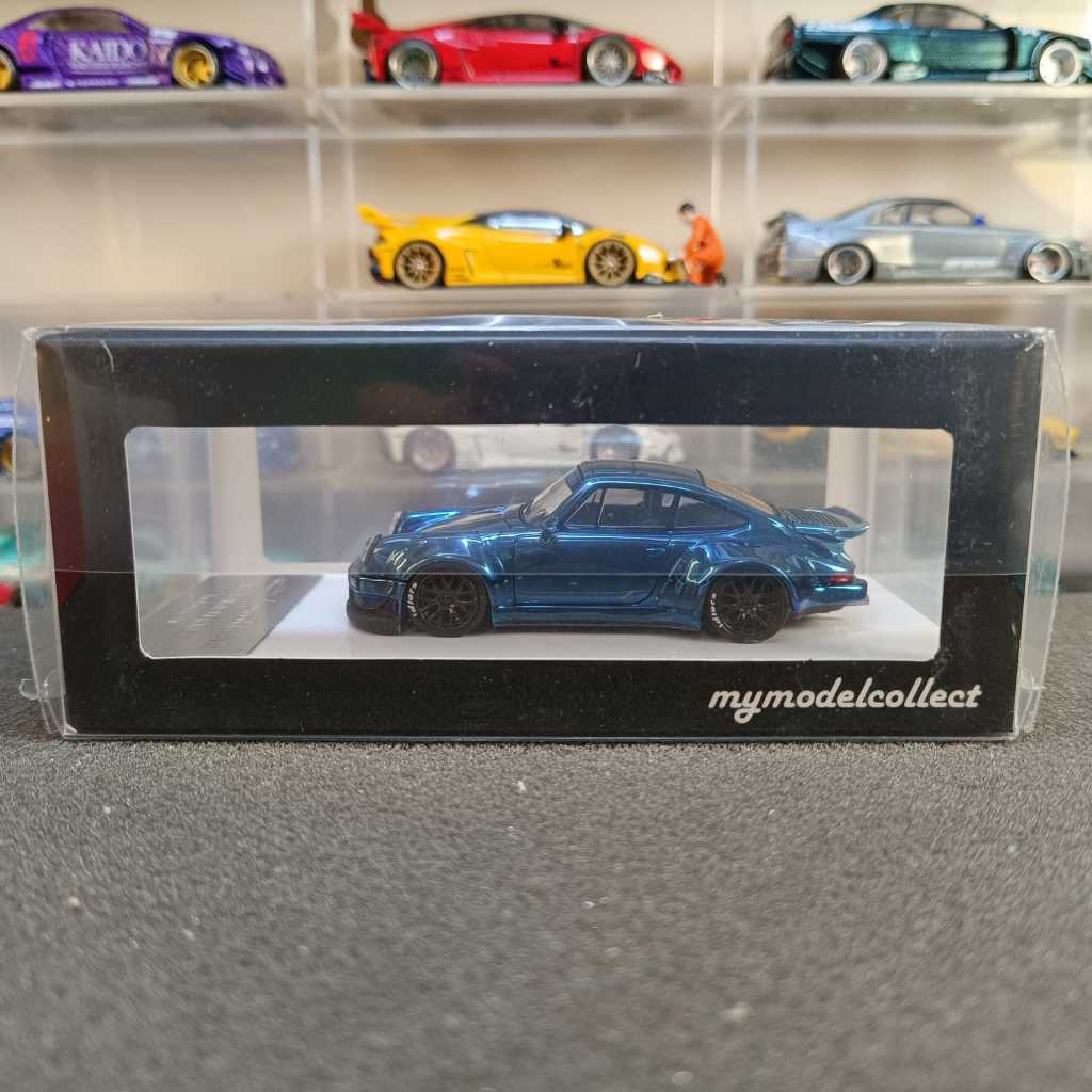 Model Collect 1/60 Porsche 930 Blue Chrome