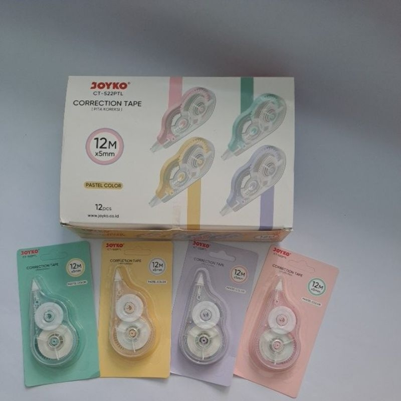 

D3W! [ LUSIN ] TipeX Correction Pen Tape Kertas - Joyko CT-522 PTL
