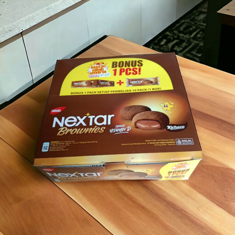 

nextar Brownies Nabati isi 10+1 x34g