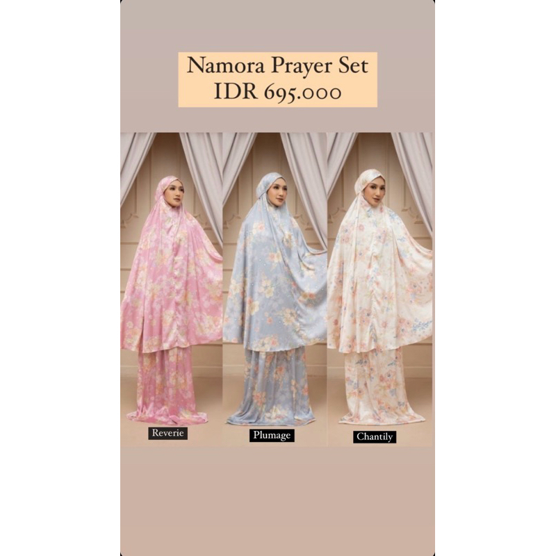 Wearing Klamby - Namora prayer set