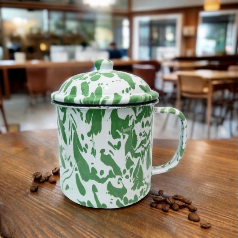 Mug Enamel Blirik / Mug Jadul / Cangkir Gelas Enamel