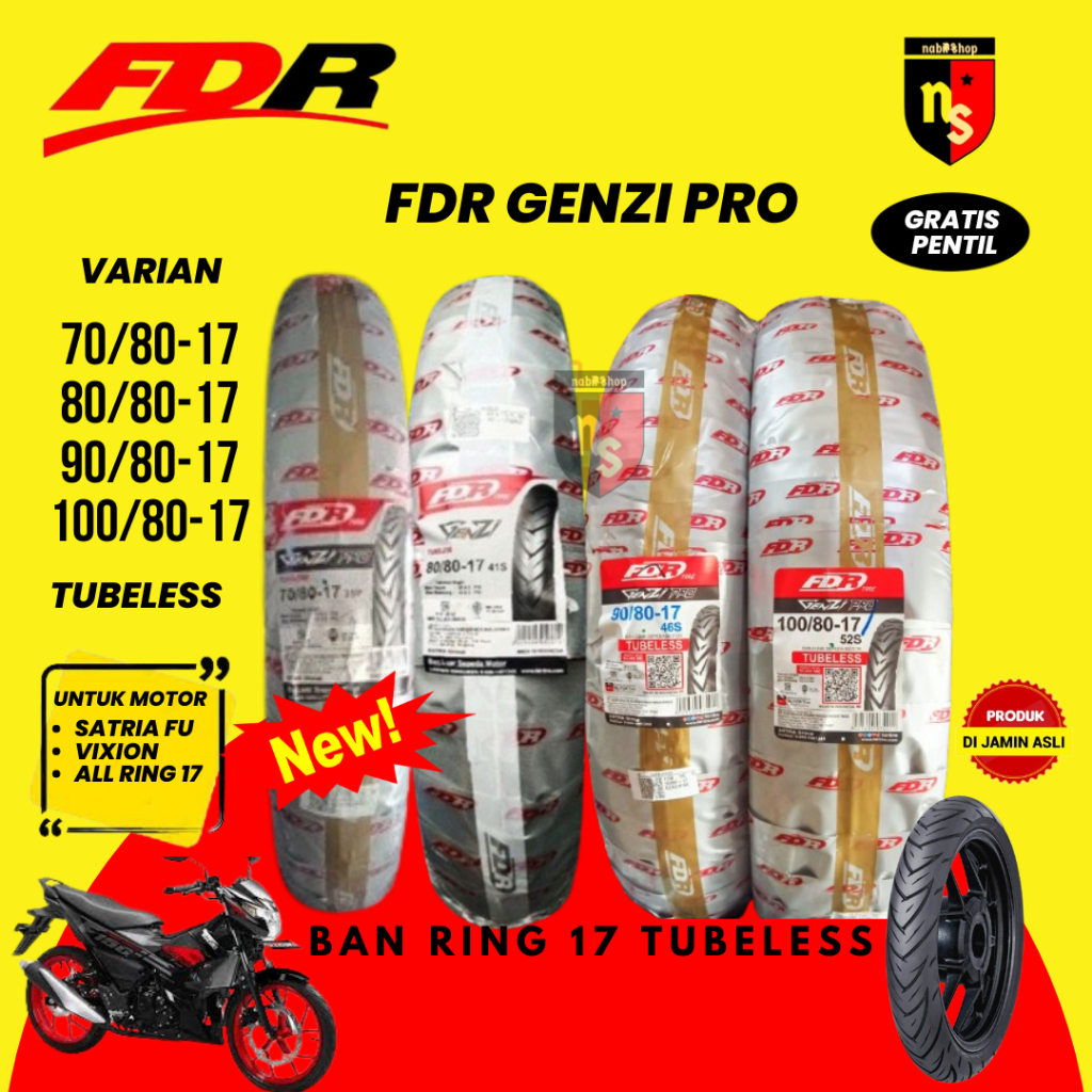 Ban FDR Genzi PRO Ring 17 Tubeless TL