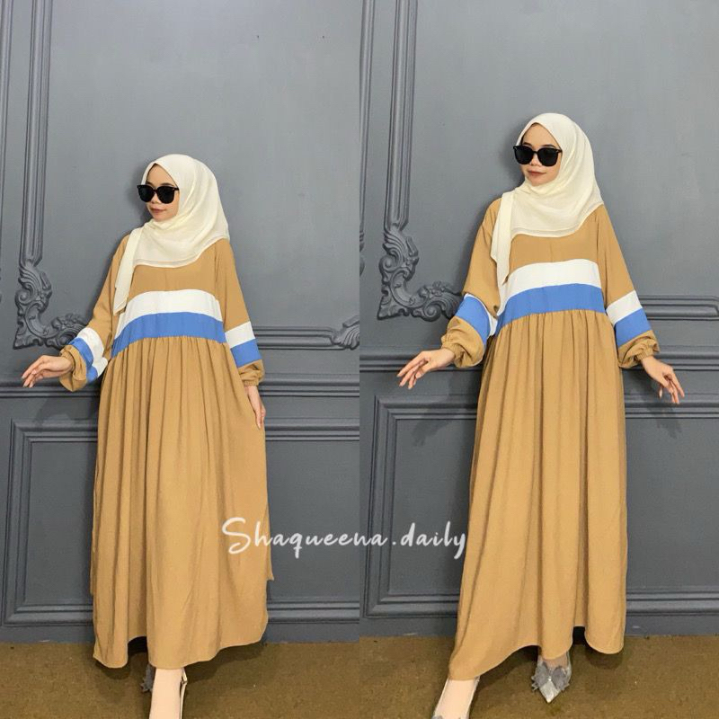 SHAQUEENA DRESS MAXY GAMIS CRINGKEL AIRFLOW