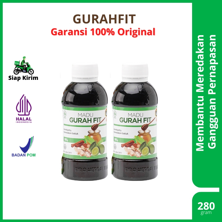 2 Botol Madu Gurah Fit Asli Original Obat Batuk Untuk Dewasa dan Anak BPOM