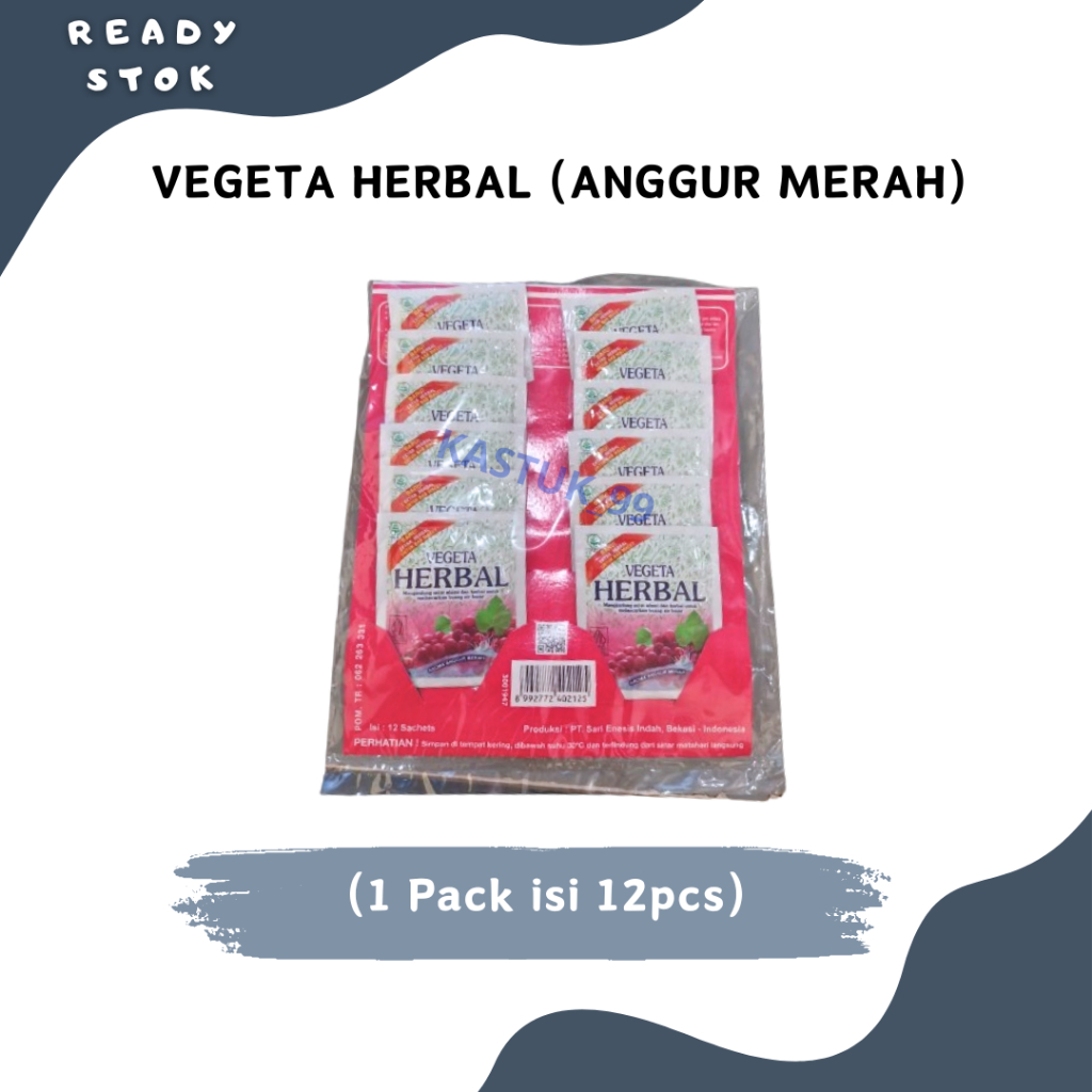 

VEGETA HERBAL SACHET AROMA ANGGUR MERAH (1pack)