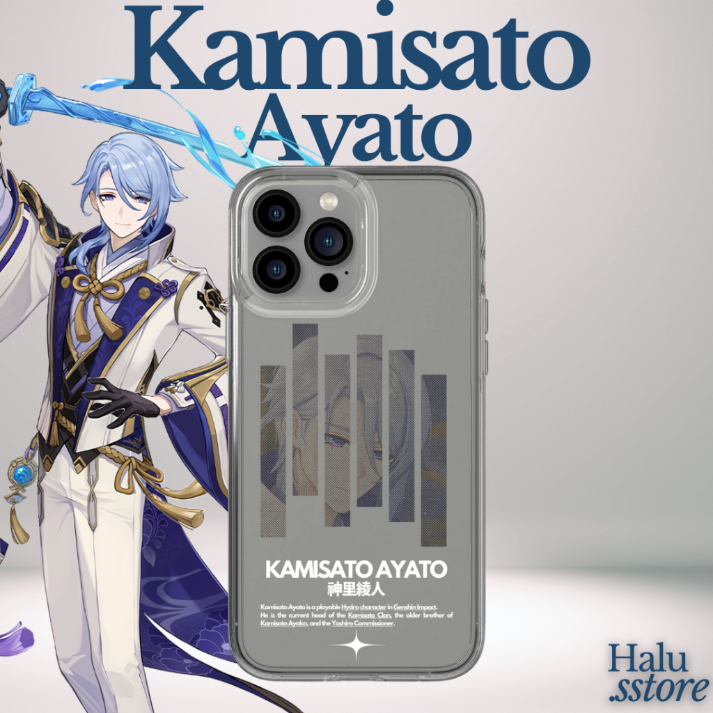 Premium Case Genshin Impact Kamisato Ayato Merch Hampir Semua Hp