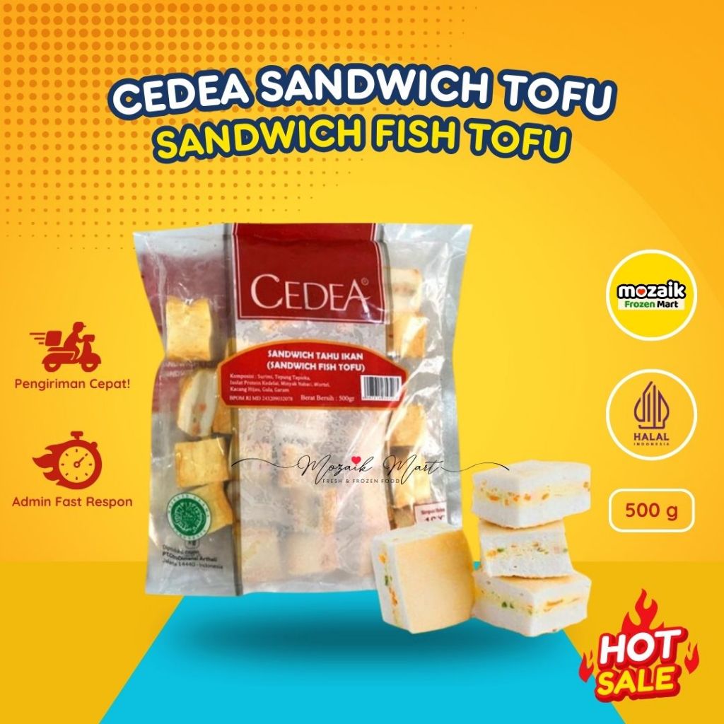 

Cedea Sandwich Tofu Frozen Mart Frozen Food Palembang 500gr