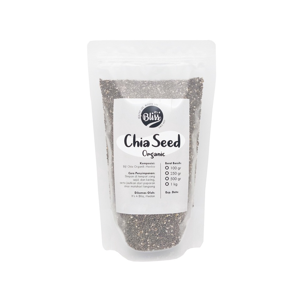 

KODE PRODUK 6LVBU3587 Organic Chia Seed 25 gr Mexico Black Chia Seed
