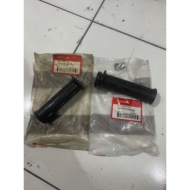 handgrip hanfaat hanfat karet grip honda beat karbu original ori ahm