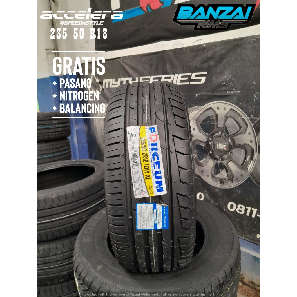 BAN MOBIL ALPHARD FORCEUM OCTA 235 50 R18 BAN TUBLES
