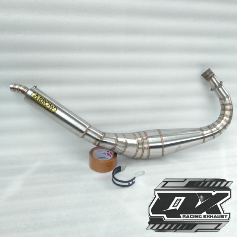 knalpot racing RX KING model kolong kobra stainless ARROW