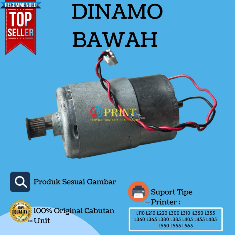 Dinamo Motor Bawah Printer Epson L110 L210 L300 L350 L365 L310 L565 L550 L355 L555 Original