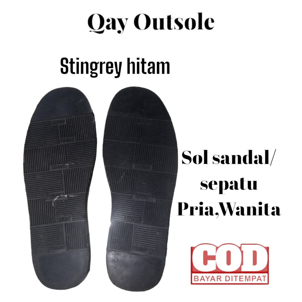 Outsol karet sol sepatu pria alas sepatu sepatu karet asli anti slip