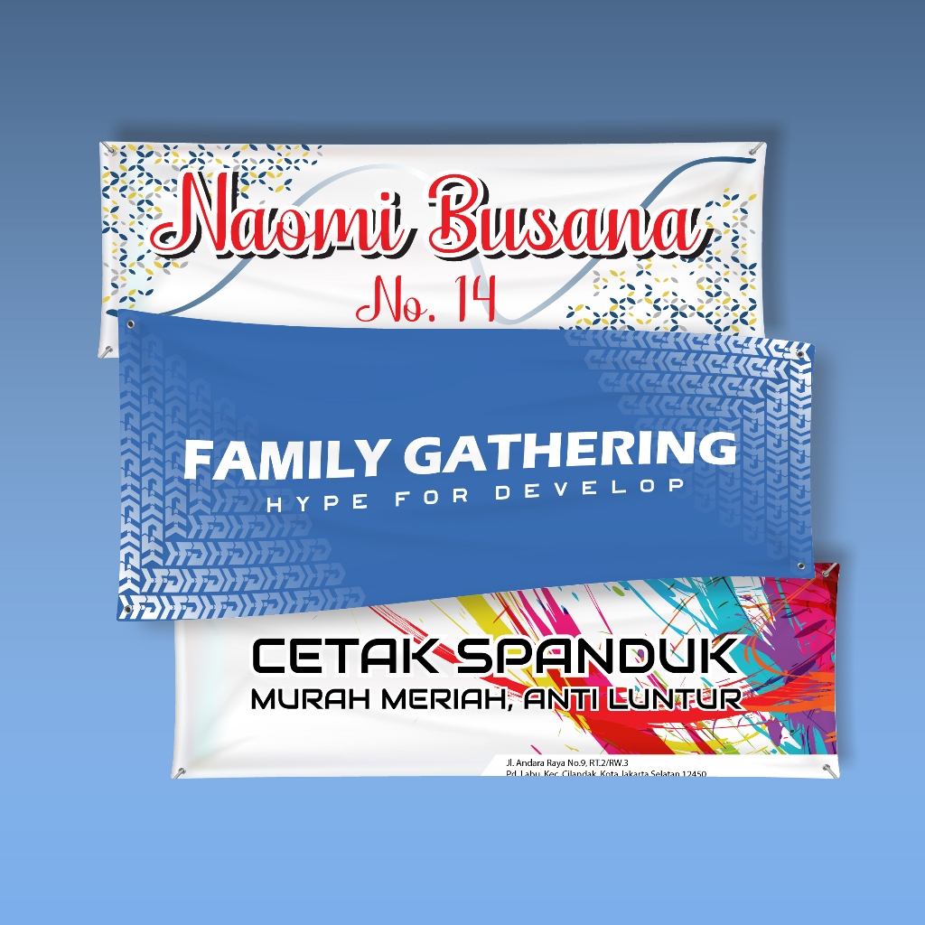 CETAK BANNER MURAH / BANNER KANTOR / SPANDUK STUDYTOUR / BANNER SEWA / CUSTOM BANNER METERAN / FREE 