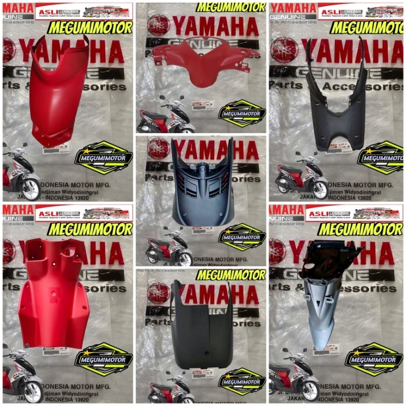 FULL SET BODY KASAR YAMAHA MIO J MERAH (7pcs) ORIGINAL YAMAHA