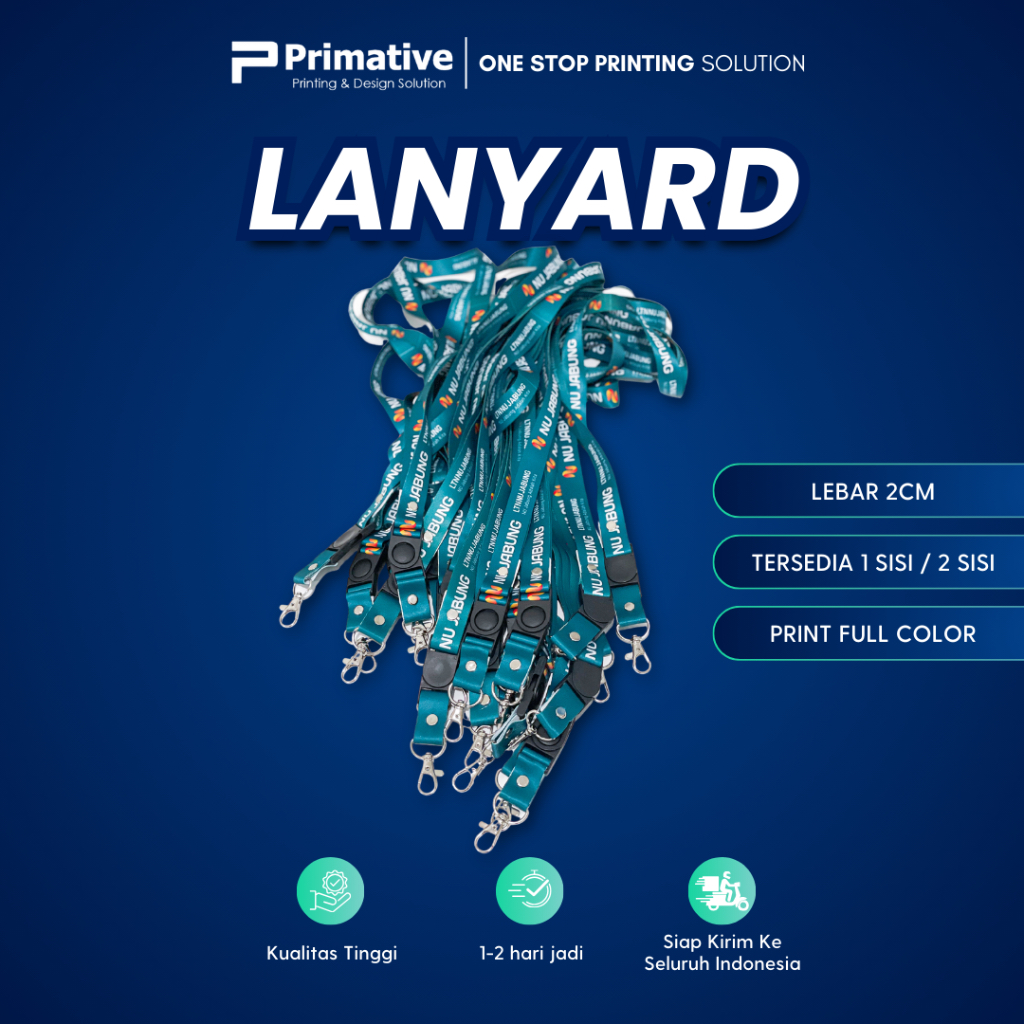 

Print Tali Lanyard Custom 2sisi