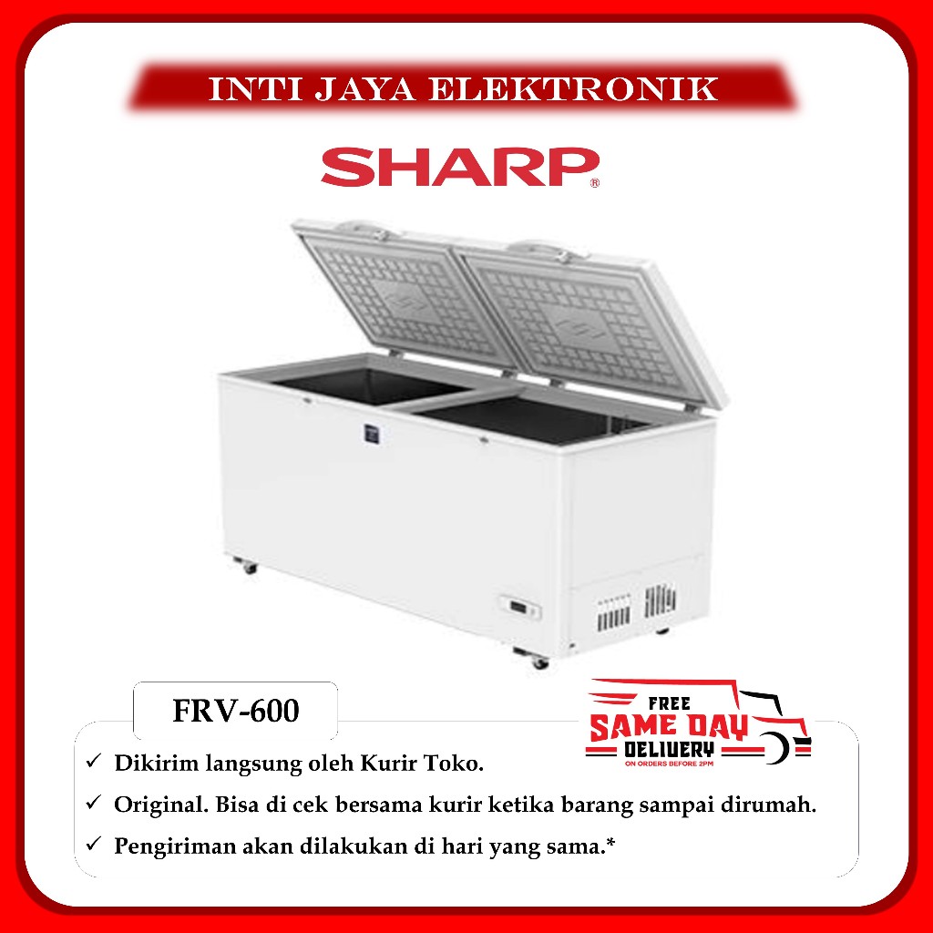 FREEZER BOX SHARP FRV-600 CHEST FREEZER 563 LITER FRV 600 FRV600