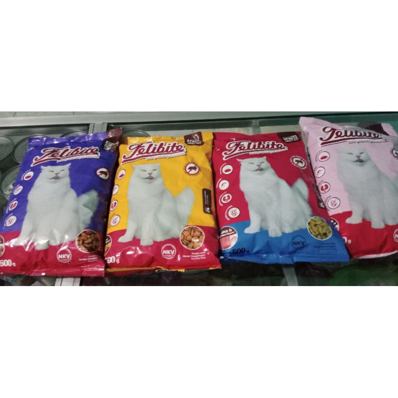 FELIBITE 500 GRAM / FELIBITE DONAT / FELIBITE IKAN / FELIBITE TORO / MAKANAN KUCING DEWASA / DRY FOO
