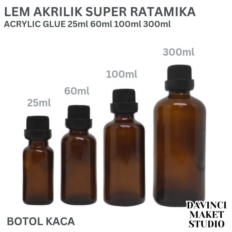 

Lem Akrilik 1.5mm 2mm 3mm 4mm Super - Acrylic Glue 180ml 100ml 60ml 25ml