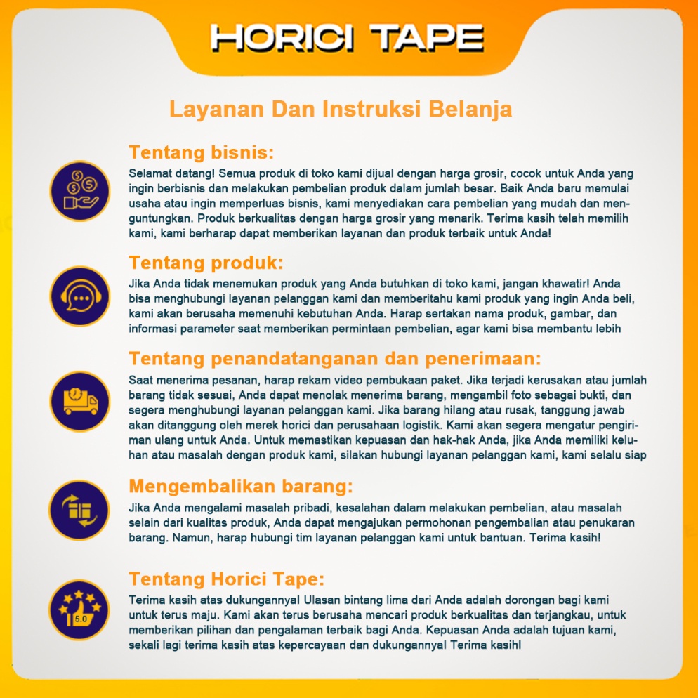 

ART I8W4 HORICI 1 SLOP 6 PCS 45MM2Y TAPE MURAH SUPER CLEAR LAKBAN BENING DAN COKLAT