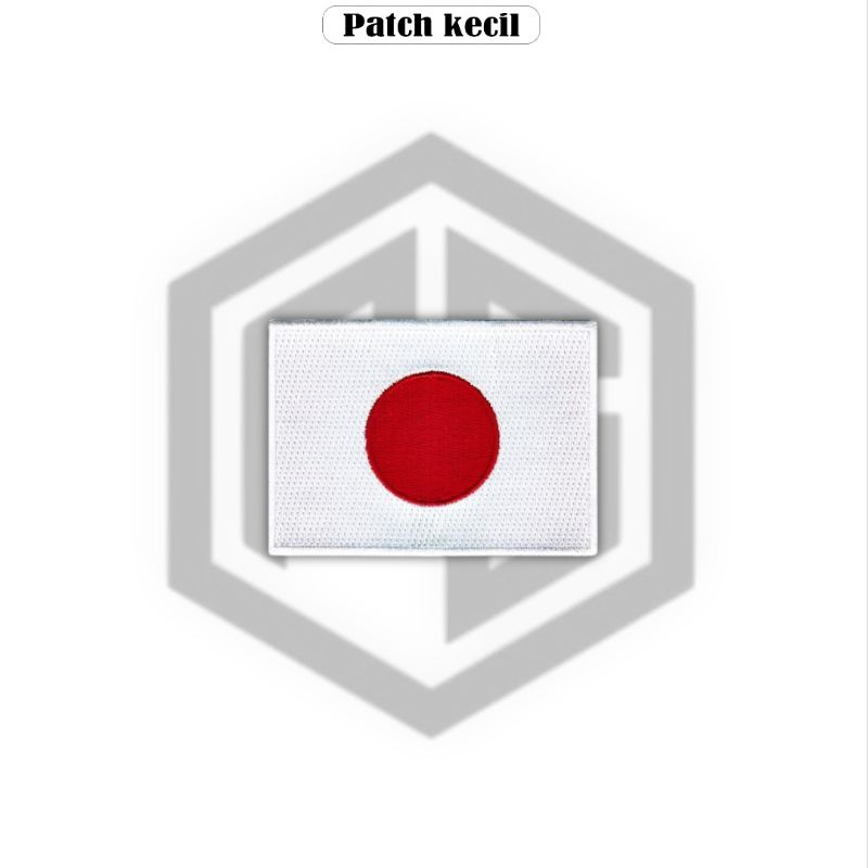 Patch Bordir Emblem Japan Logo Bendera Jepang Patch Bordir Jahit Aksesoris Murah