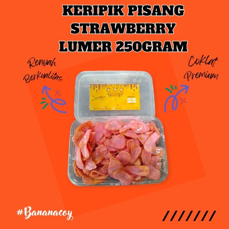 

KERIPIK PISANG STRAWBERRY LUMER 250GRAM