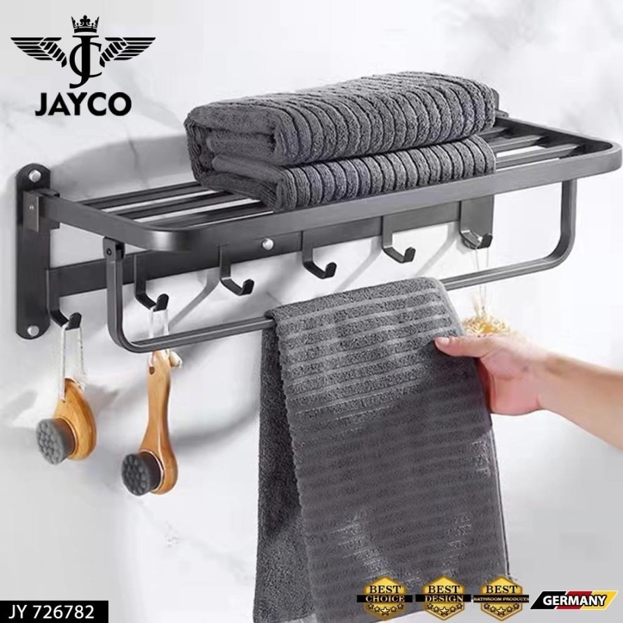 RAK GANTUNGAN HANDUK KAMAR MANDI BAHAN STAINLESS TEBAL