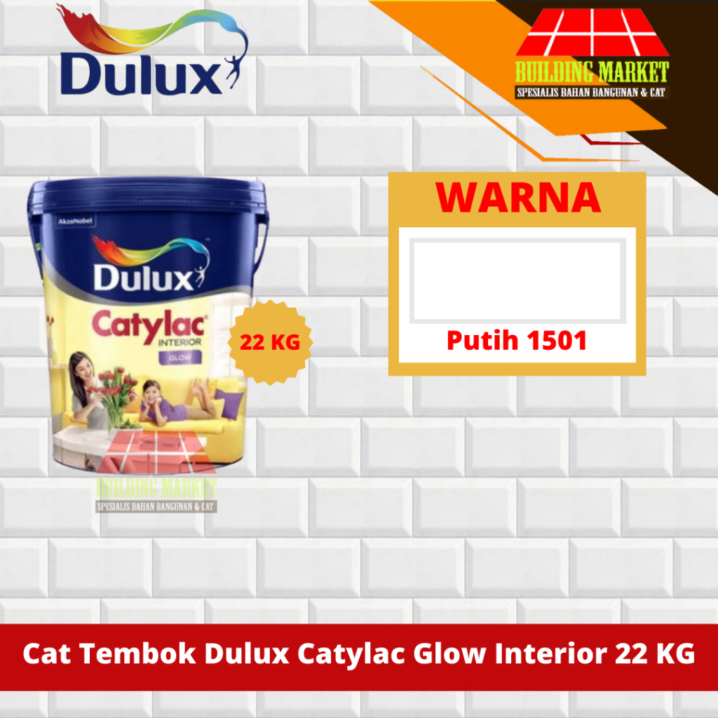 CAT TEMBOK DULUX CATYLAC GLOW INTERIOR PUTIH 22 KG