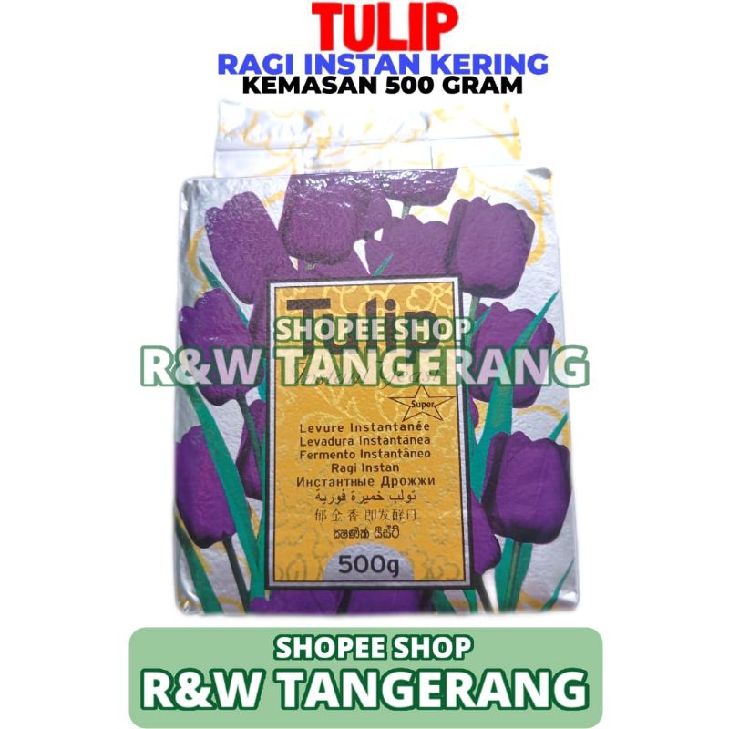 

Ragi Instan Dry Yeast Tulip 500gr