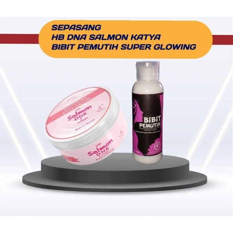 HB DNA SALMON KATYA SKIN DAN BIBIT PEMUTIH SUPER GLOWING BPOM