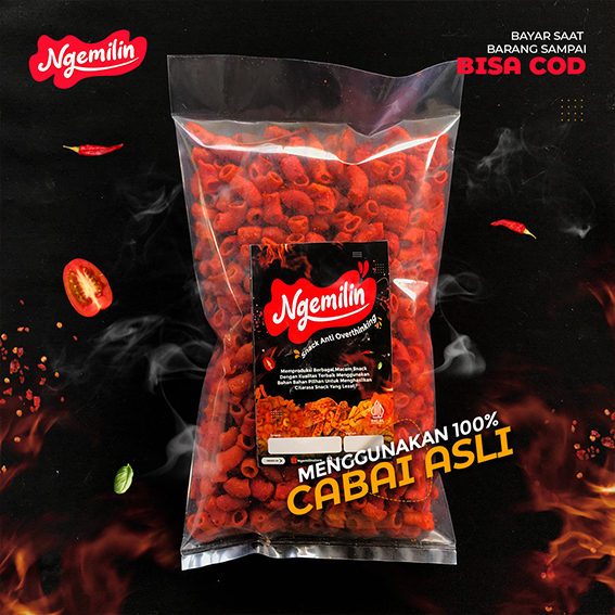 

Ngemilin Makaroni Pipa Pedas Daun Jeruk Original Renyah Gurih Enak 250gr