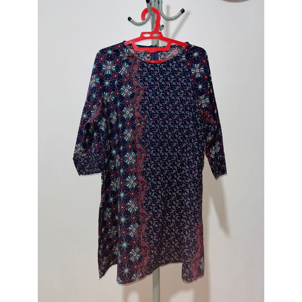Preloved Dress Batik Big Size / Jumbo / Besar