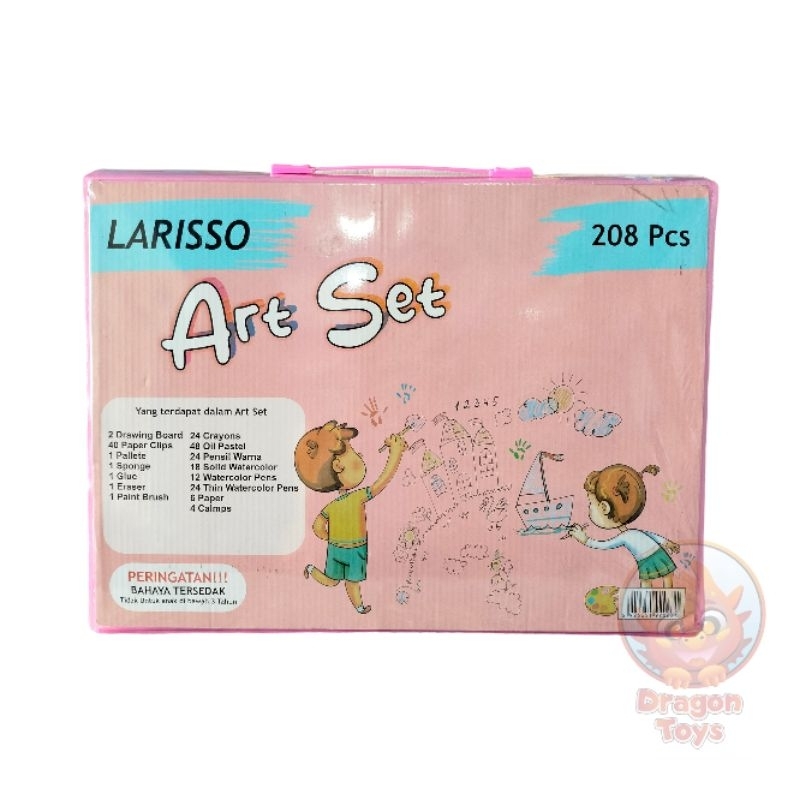 

CRAYON SET ISI 208PC - ART SET LARISSO - MAINAN EDUKASI MATARAM