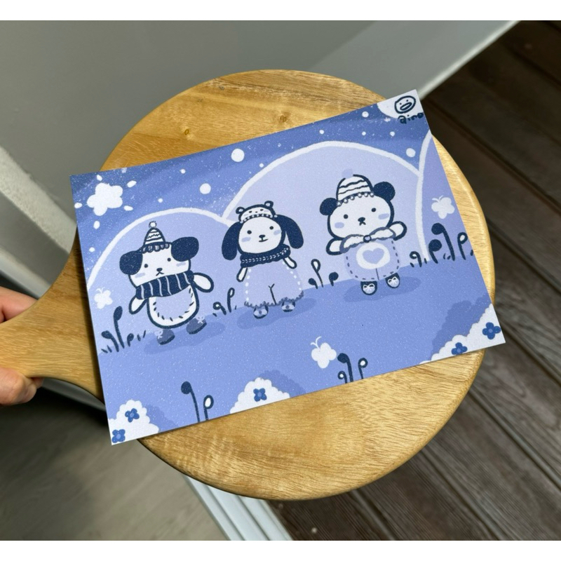 

PINODUCKIE ARTPRINTS (blue snow)