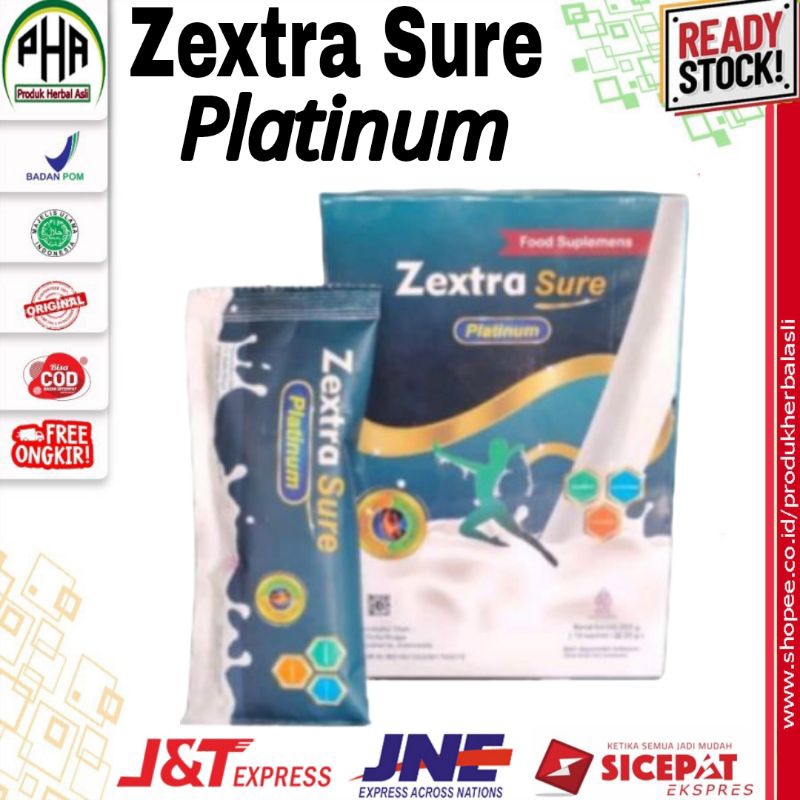 

ZEXTRA SURE MILK PLATINUM ( isi 10 sachet ) Asli Original Menyembuhkan NYERI SENDI, ARTHRITS, GOUT, OSTEOARTHRITIS, RHEUMATOID ARTHRITIS