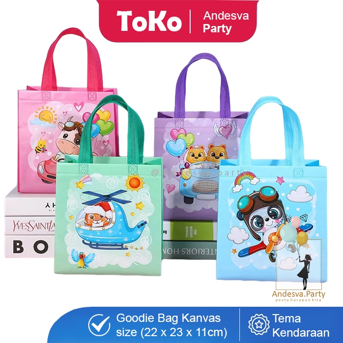 

Tas Ulang Tahun Kendaraan transport / Goodie Bag Tas ultah / tas souvenir -s