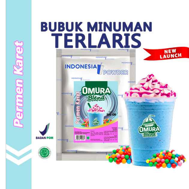 

Bubuk Minuman Premium Rasa Permen Karet 500 Gr (Mix Gula)