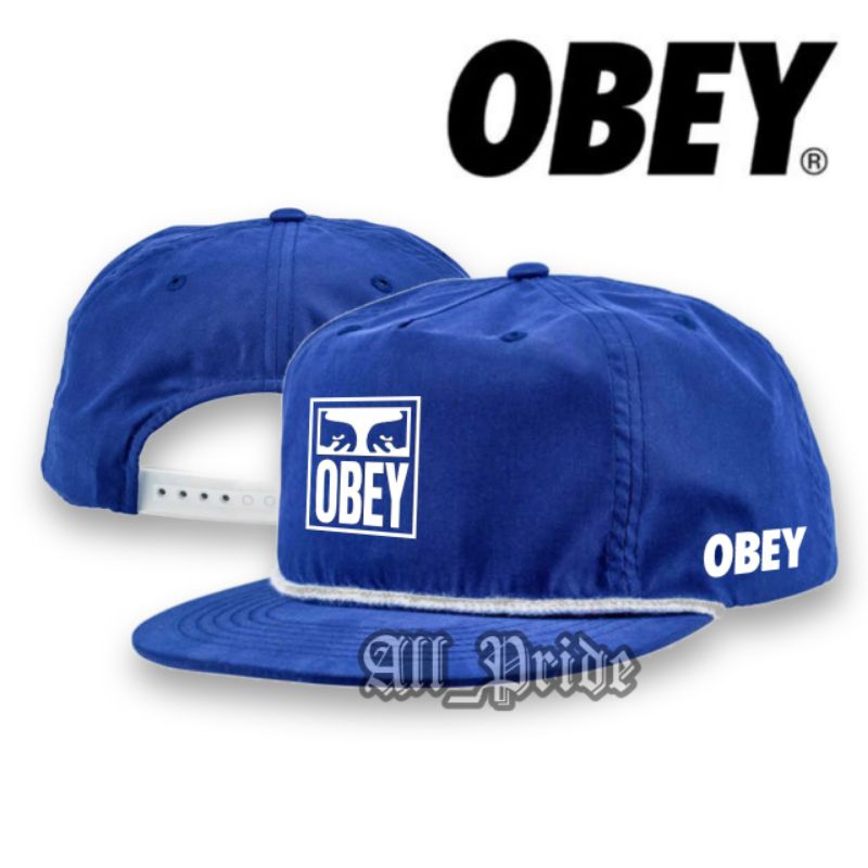 Topi OBEY Snapback Classic/Topi Snapback Oldskool Klasik Tali Rope Hat Pria Wanita Premium Quality